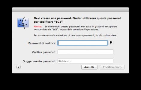 Inserisci password